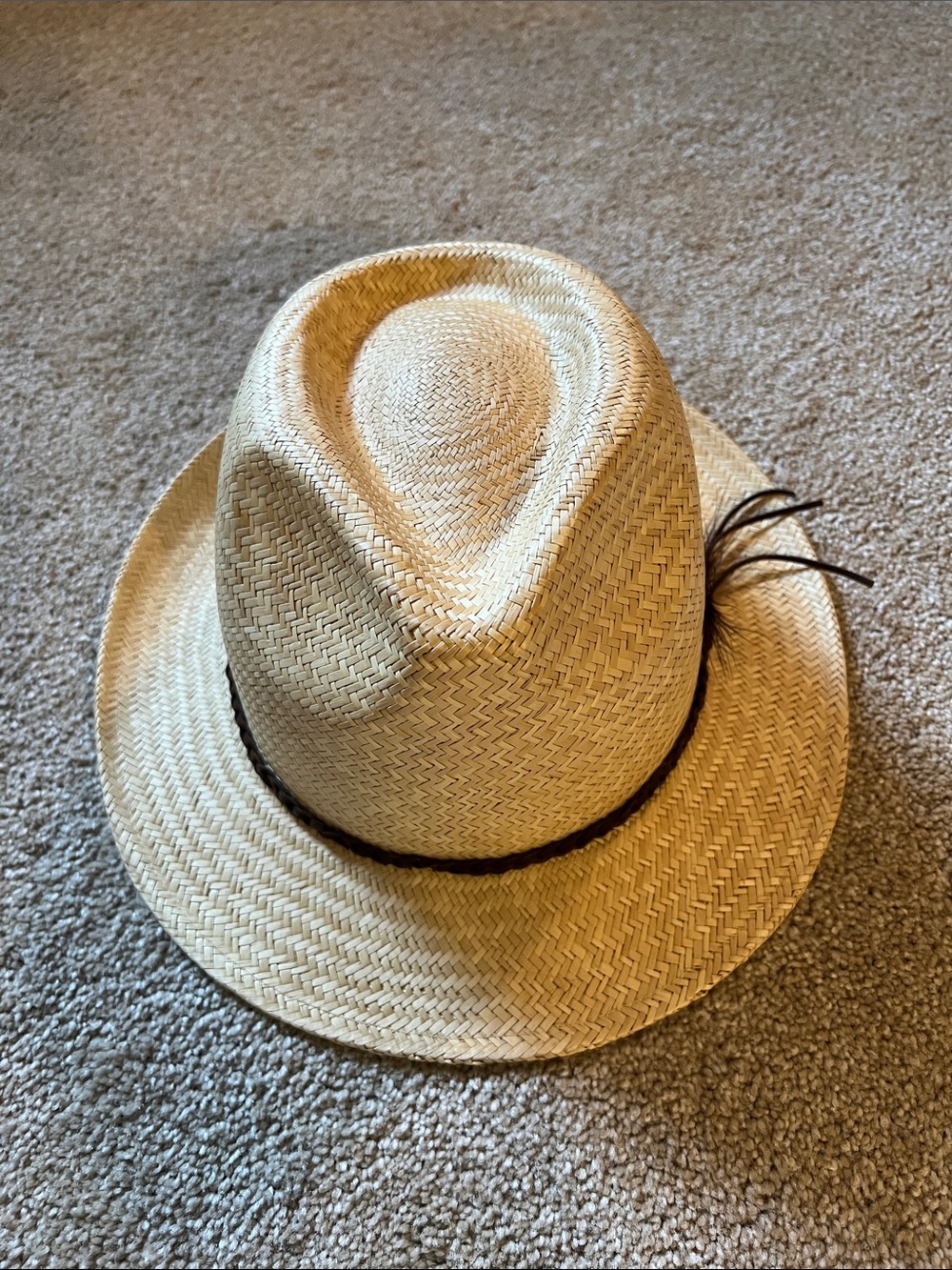 San Diego Hat Co Straw Fedora Hat - Natural. NWOT. Never worn.